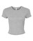 BELLA CANVAS Women’s Micro Rib Baby Tee for Casual Wear & Modern Layering Style